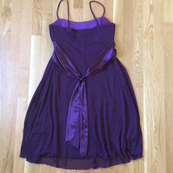 Purple Cocktail Dress Size M - Picture 4 of 8